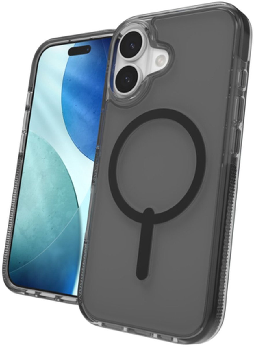 ZAGG Santa Cruz Snap Hoesje Geschikt voor Apple iPhone 17 - Compatibel met MagSafe - Back Cover Matte Zwart
