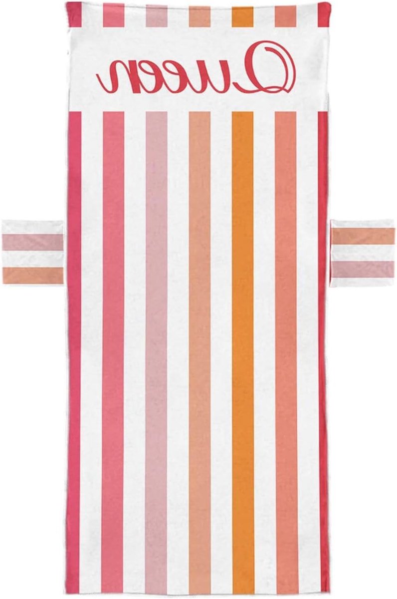 Strandstoelhoezen - Lounge Handdoek - Comfortabel Zonnen - Met Handige Zakken - 75 x 210 c