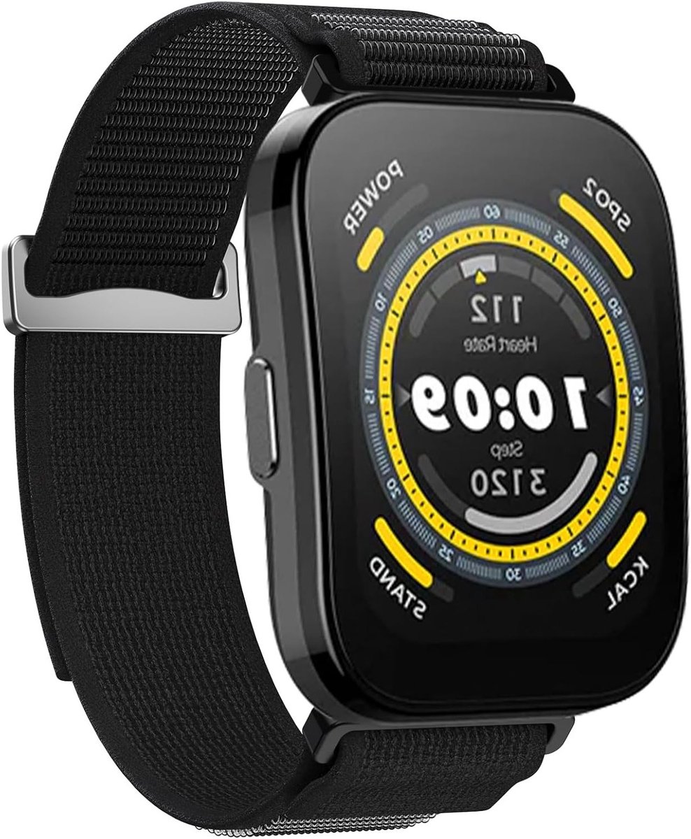 Nylon Horlogeband 22mm voor Sportieve Smartwatches, Gevlochten Nylon Armband voor GTR 3 Pro, GTR 4 en Stratos