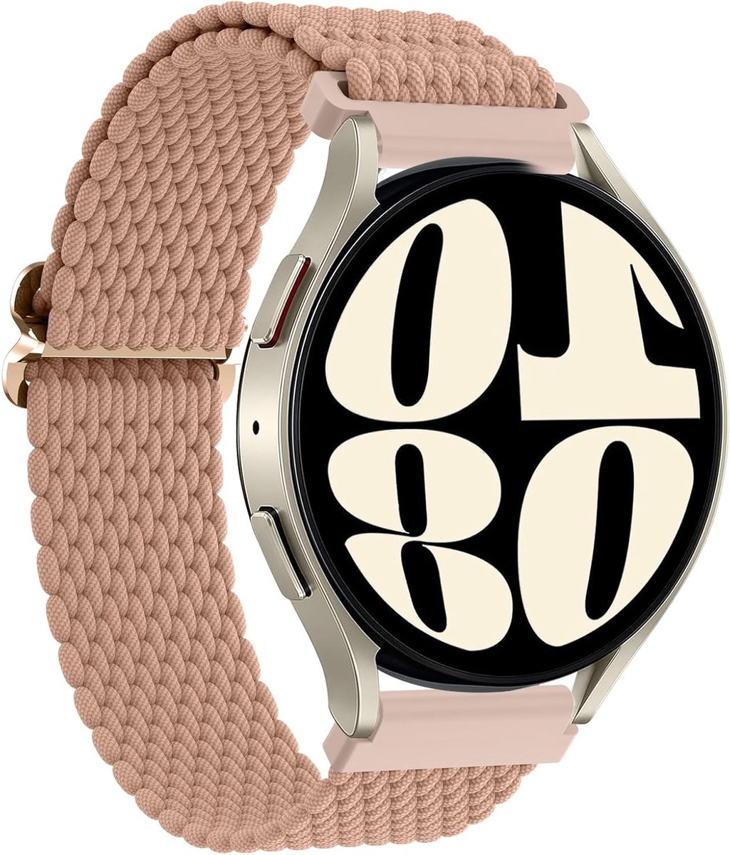 Duurzame en Comfortabele Gevlochten Nylon Horlogeband 20 mm voor Galaxy Watch 4, 5 en 6 Modellen