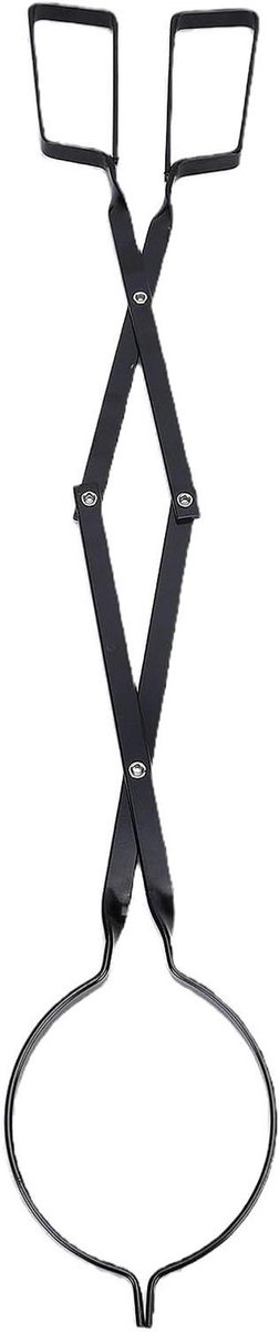 Haardhout Tang - Vuurtang Klem - Vuur Onderhouden - Schaarvorm Grip - 61.5 cm - Grijs