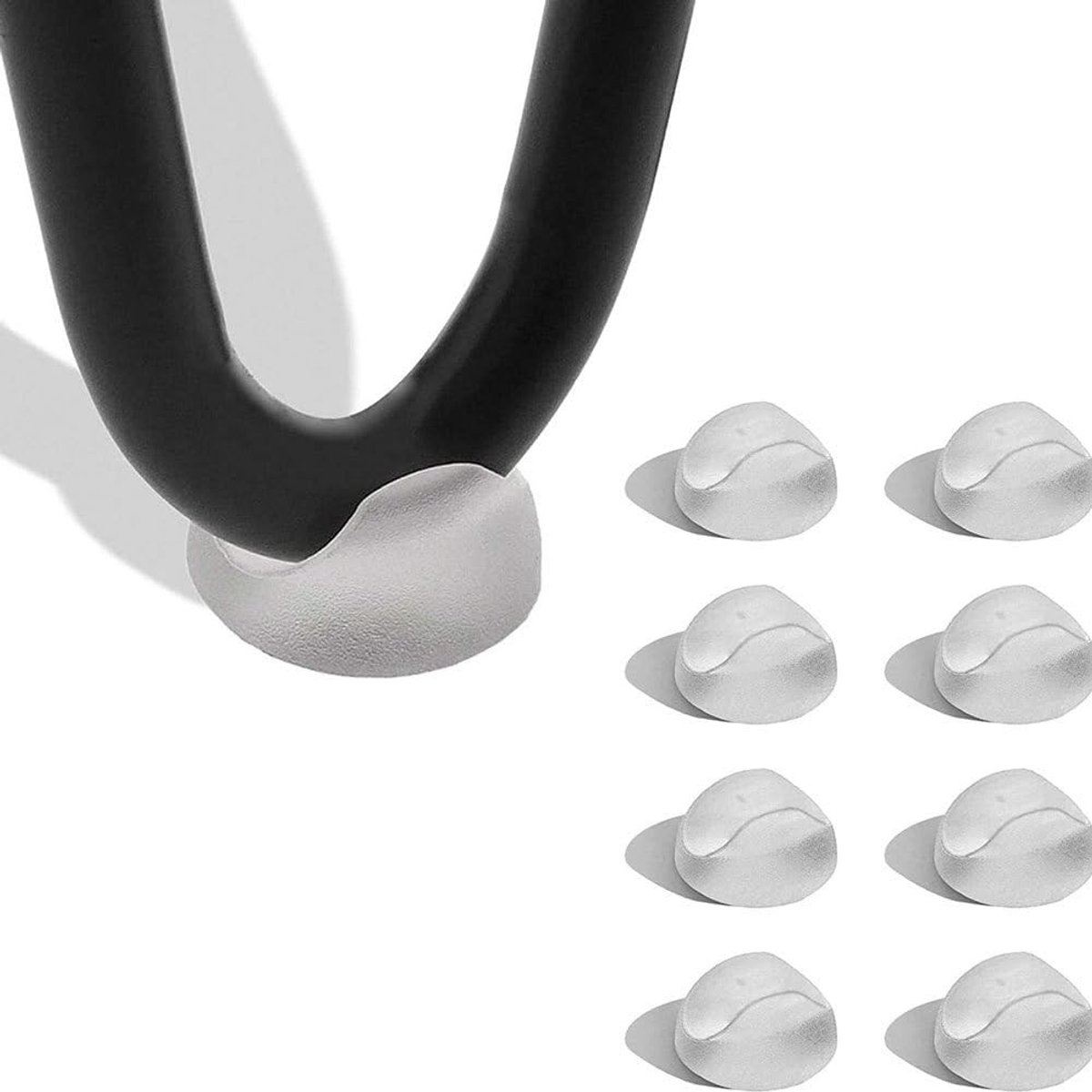 Dailygoods- Haarspeldpootbeschermers 8 Stuks - Vloerbeschermer - Rubber - Meubelbeschermin