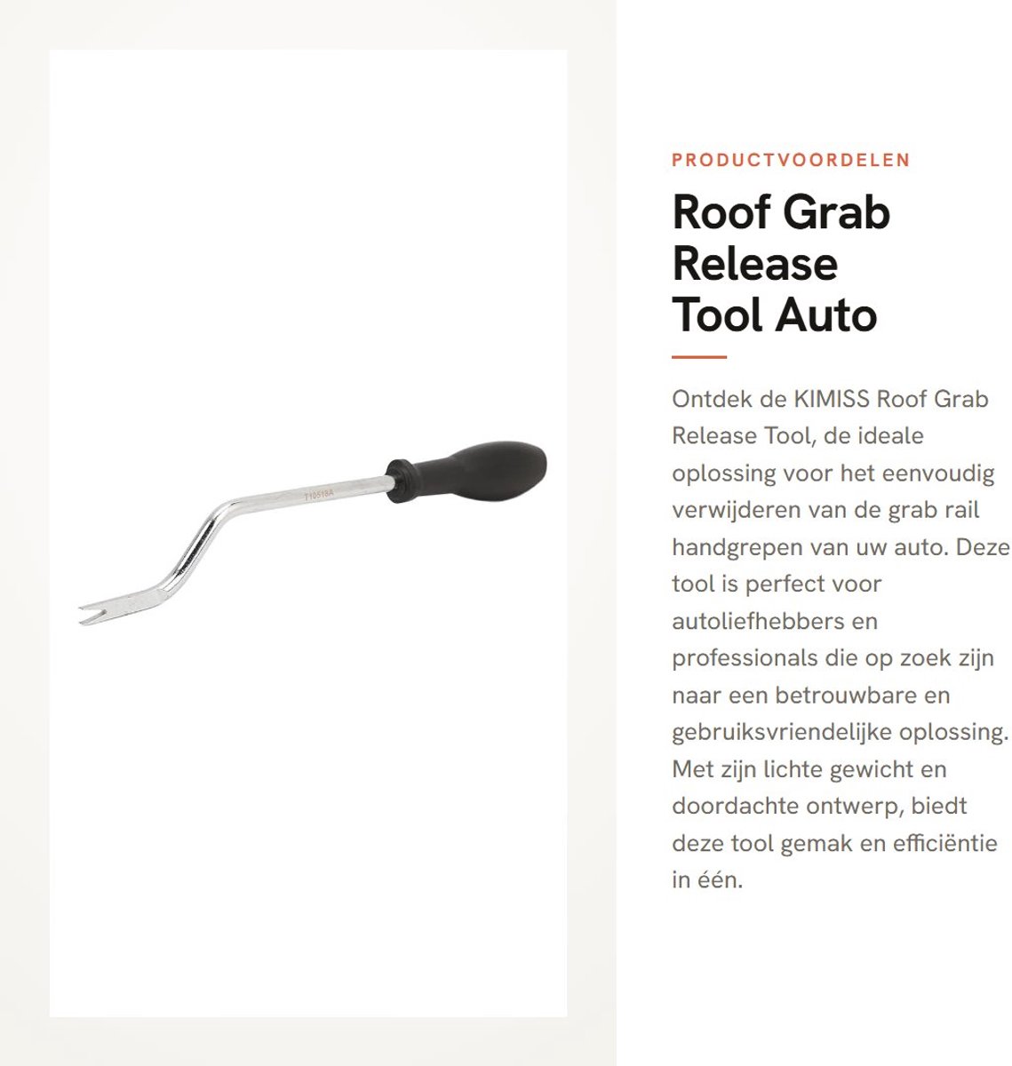 Dailygoods- Grijpstang Vervangingsgereedschap - Grijpstang Auto - Grijpstang Rail - Handgreep Verwijderaar - Hoogwaardige Kwaliteit - Grijpstangtool