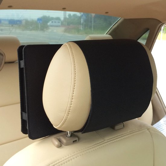 Auto Hoofdsteun Mount - Houder voor DVD Speler - Reizen met Kinderen - Verstelbare Elastische Band - 9 Inch Scherm — afbeelding 2