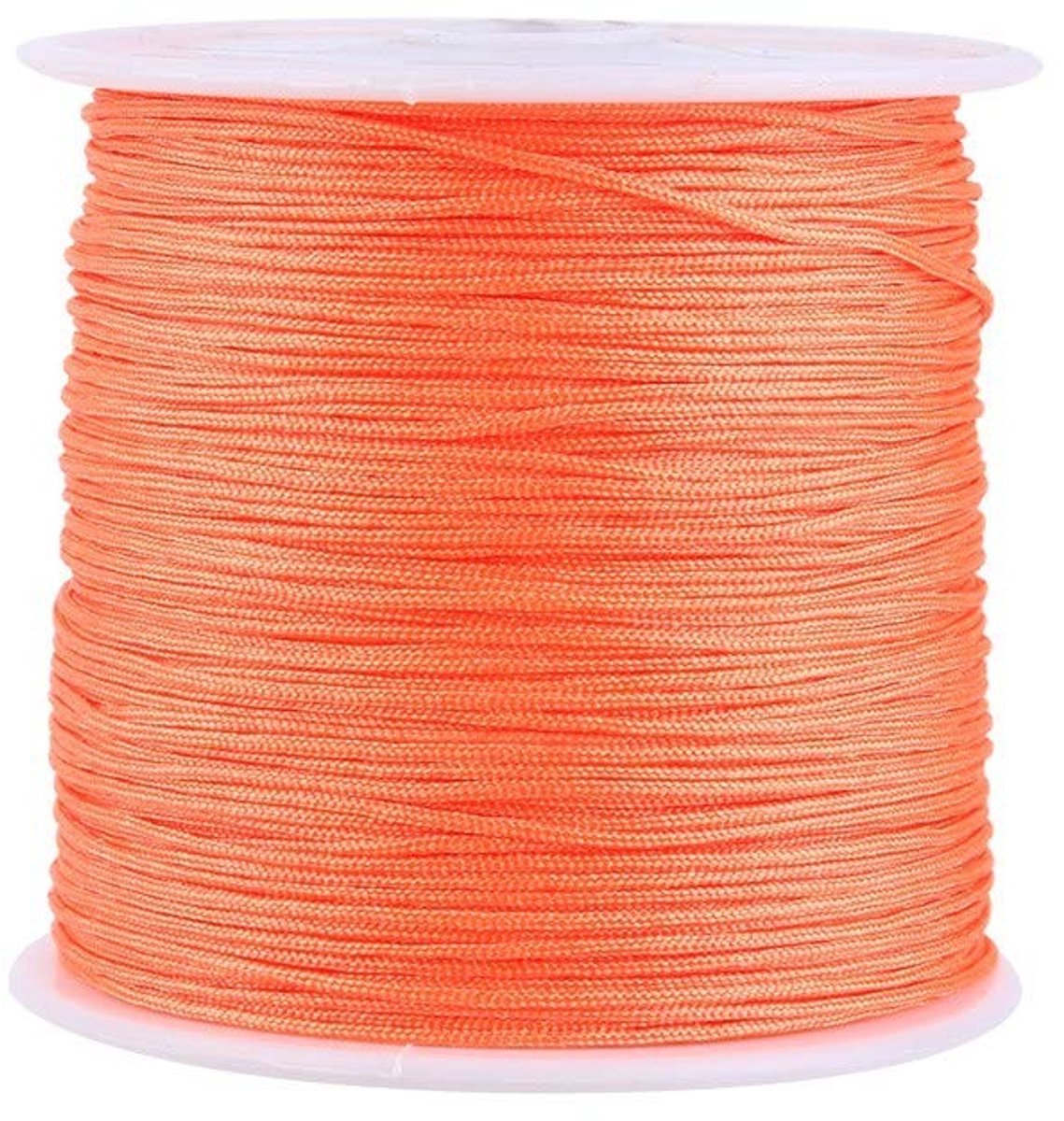 Dailygoods- Nylon Koord 100 m x 0,8 mm - Rattail/Macramédraad - Sieraden Maken - Kwastjes/Wikkelringen - Lange Levensduur - Kwaliteit Nylon Materiaal - Sieraadkoord