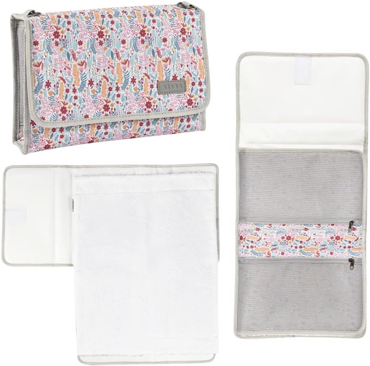 Luiertas met matras - Baby verzorgingstas - Baby verzorgen onderweg - Compact opvouwbaar ontwerp