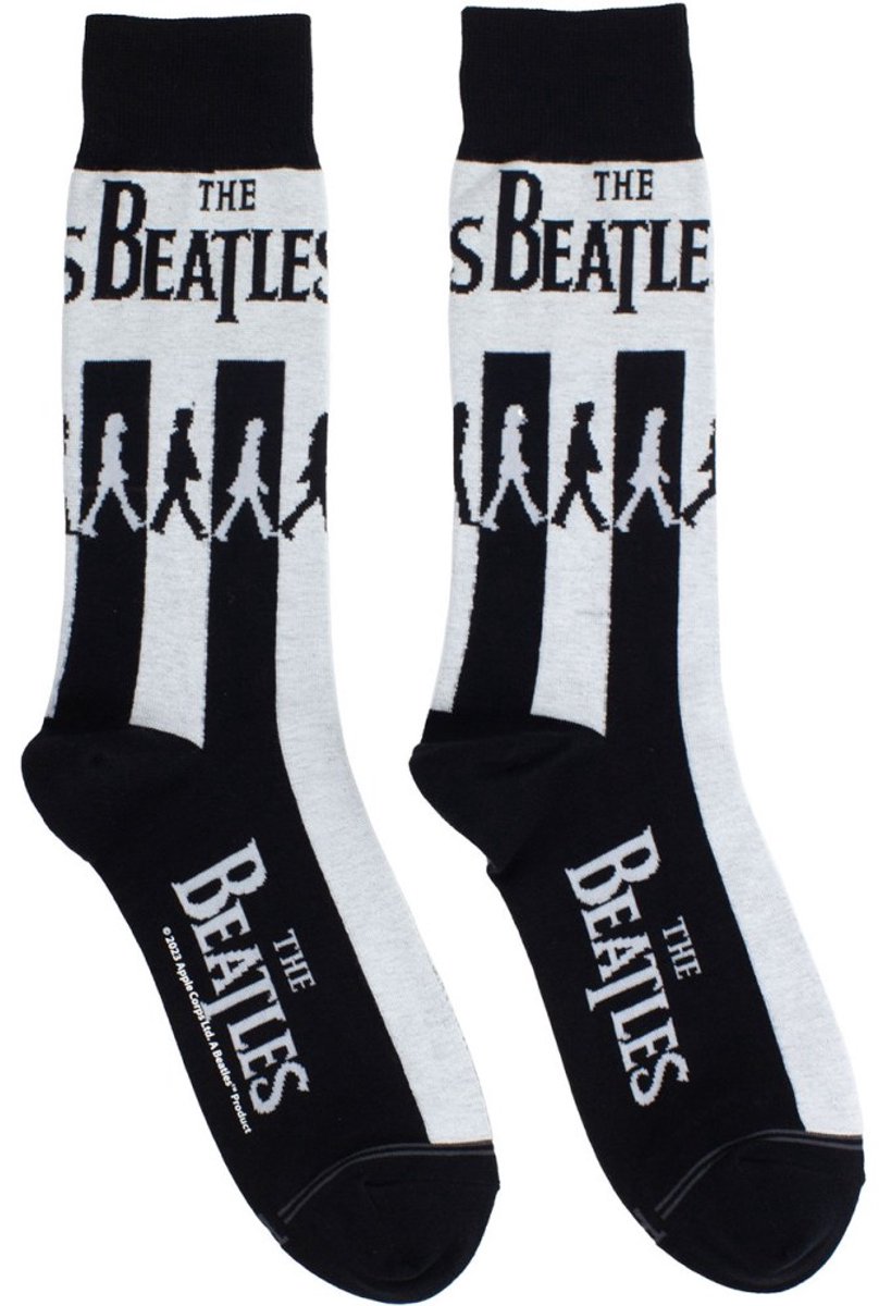 The Beatles - Abbey Road Crossing Sokken - Zwart/Wit