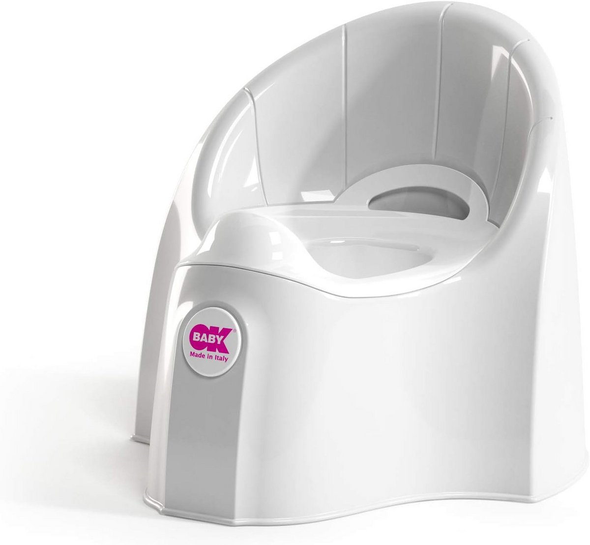 Kinder Potty - Zindelijkheidstraining Potje - Baby Zindelijk Maken - Anatomisch Ontwerp - L 33.5 x H 36.5 cm - Wit