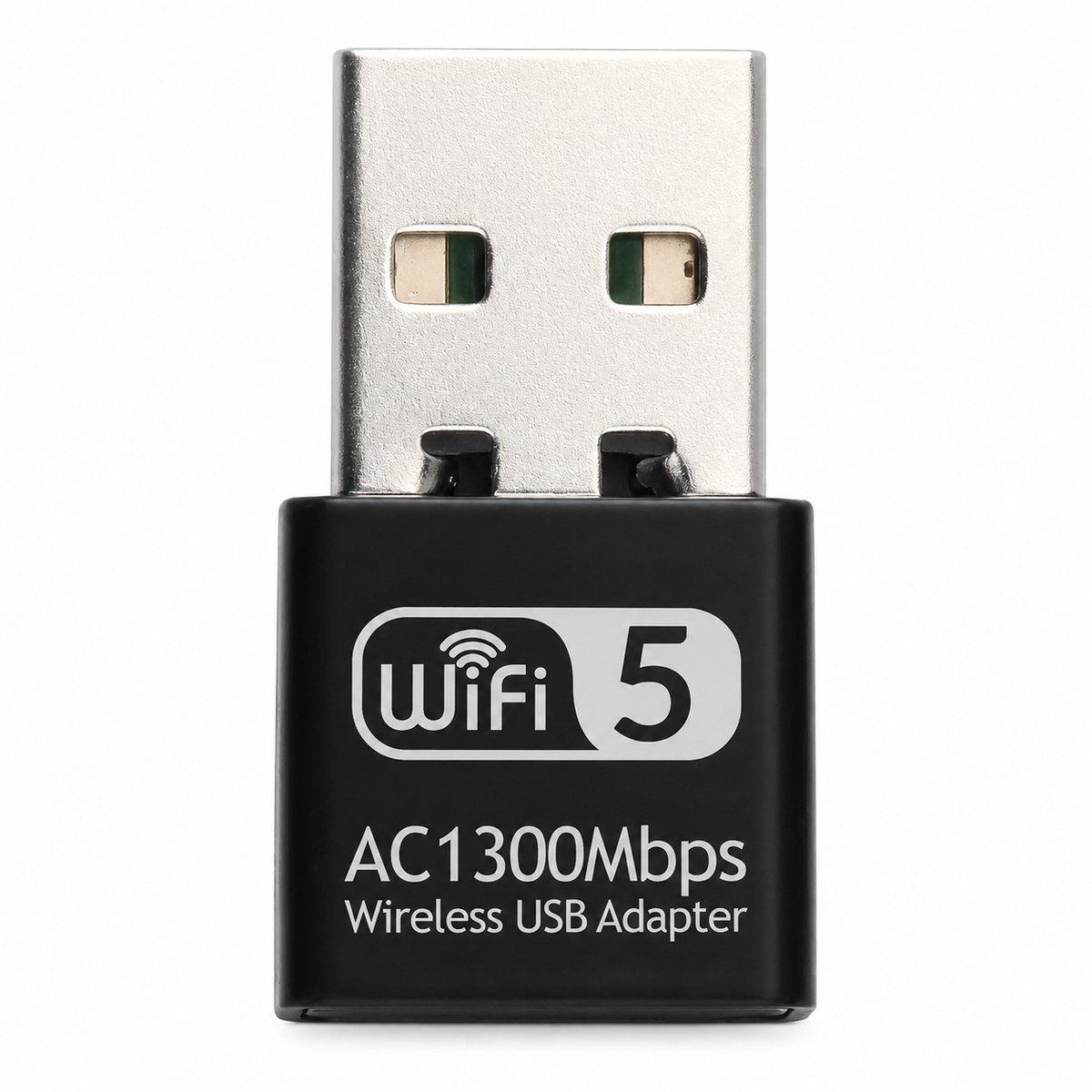 DrPhone W14 AC1300 USB WiFi Adapter – Dual Band 2.4/5GHz – WiFi 5 – Windows/Mac/Linux – Zwart