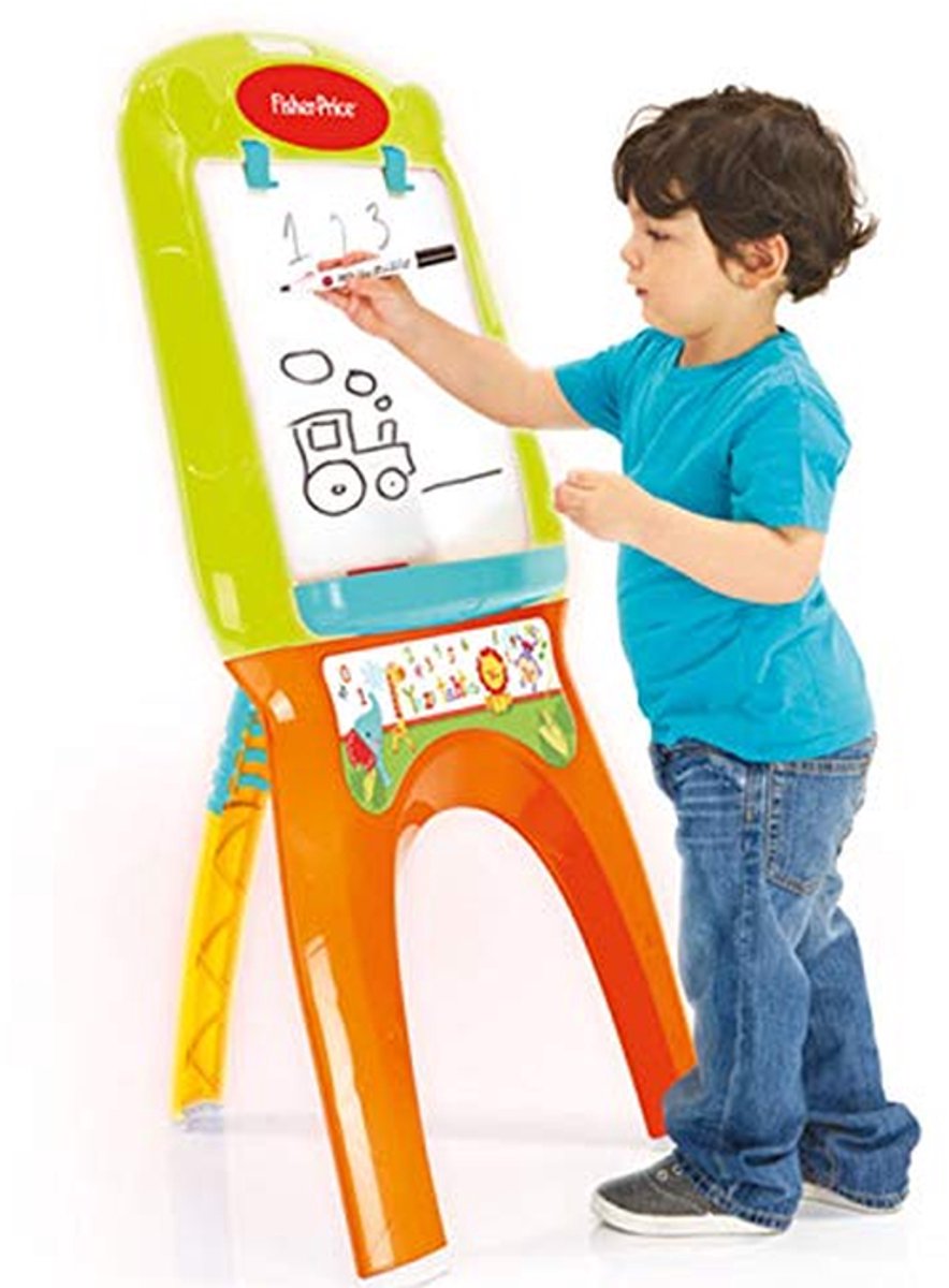 Kindertafel - Tekentafel - Creatief Spelen - Inklapbaar Ontwerp - 47 x 56 x 107 cm - Meerkleurig