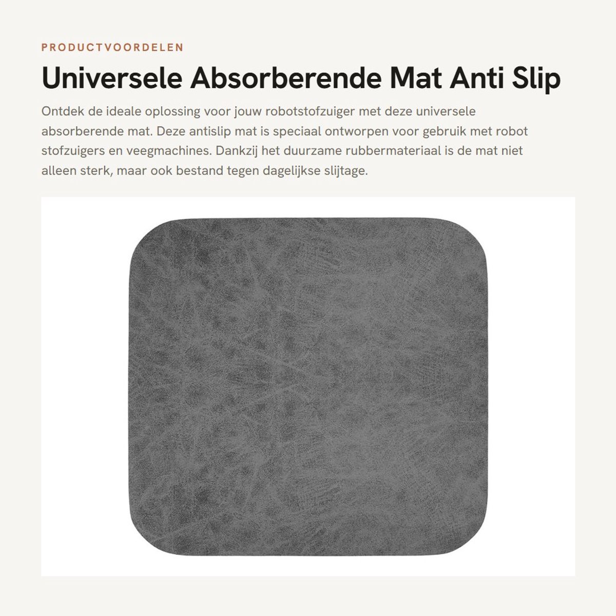 Dailygoods - Universele Absorberende Mat - Anti Slip Mat - Duurzaam en Beschadigingsbestendig - 44,79 x 21,7 x 4,6 cm - Perfecte Pasvorm - Geschikt vo...