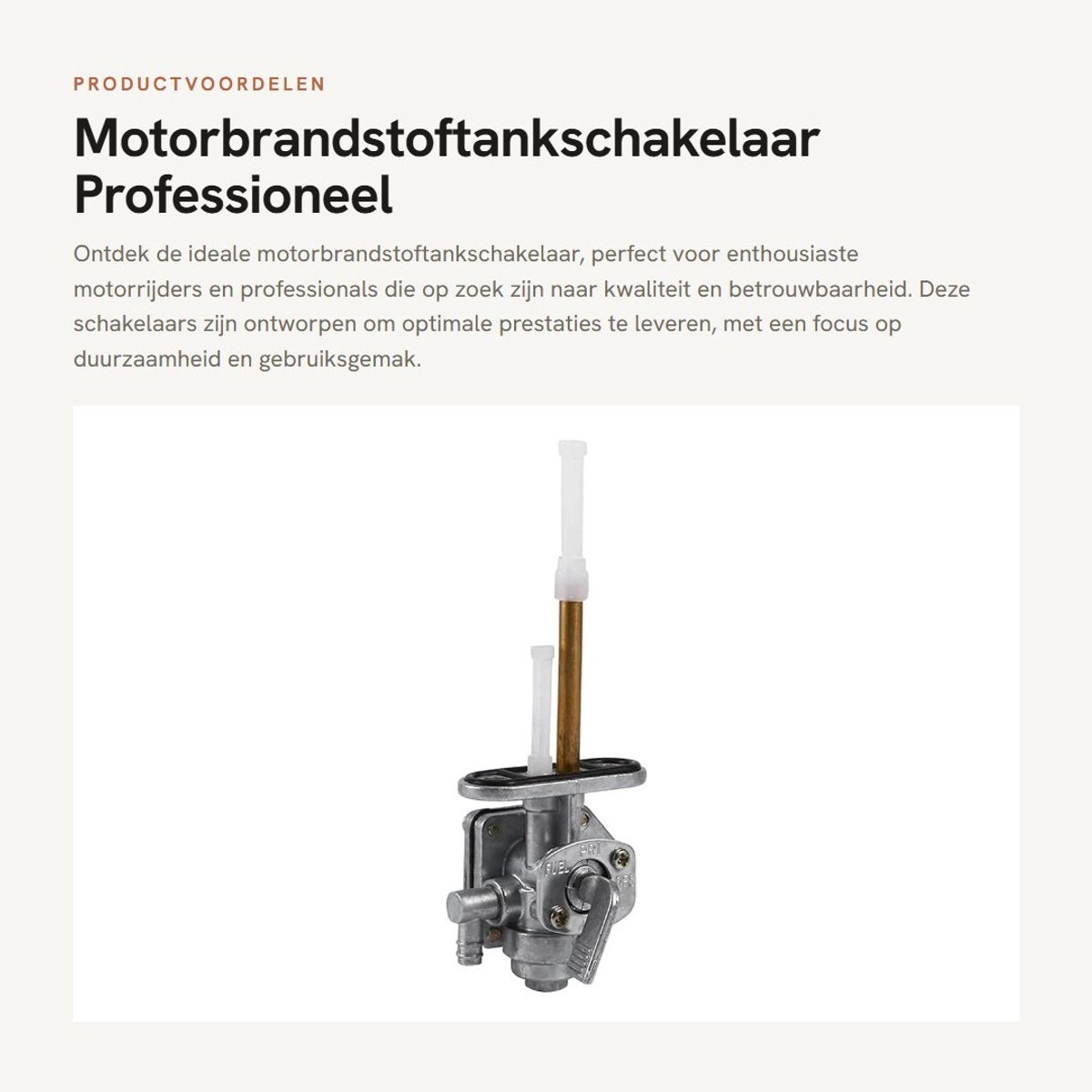 Dailygoods - Motorbrandstoftankschakelaar - Professioneel geproduceerd - Compact formaat - Hoogwaardige kwaliteit - Betrouwbaar in gebruik - Geschikt...