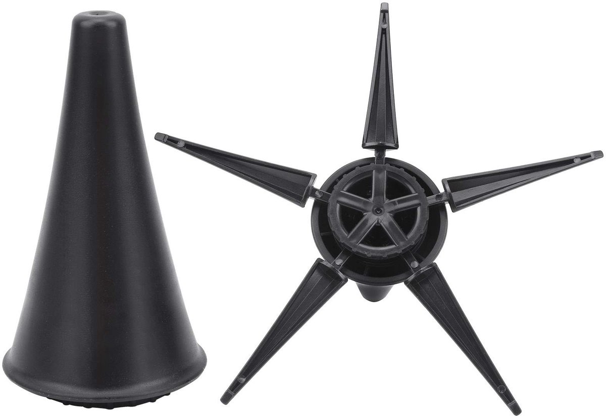Dailygoods- Klarinetstand Opvouwbaar - Draagbare Vloerhouder - 5 Benen voor Stabiliteit - Compact en Lichtgewicht - ABS-Kunststof en Zinklegering - Muziekstandaard