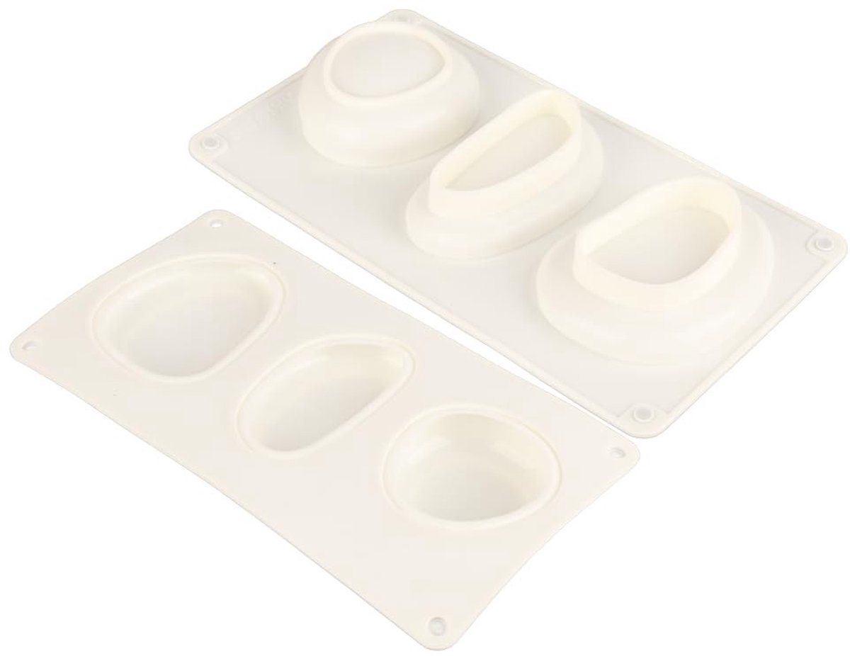 Dailygoods- Cake Mal 3D Rond - Bakvorm Siliconen - Bakvorm voor Chocolade - Bakvorm Cupcake - Decoreren - Geplaveide Vorm