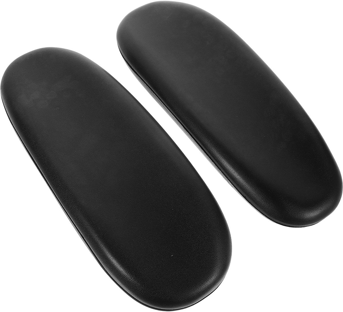 Dailygoods - Bureaustoel Armsteun Pads - Arm Elleboogontlasting - Antislip Onderkant - Zwart - Vervangende Kussens - Geschikt voor Kantoor en Thuis