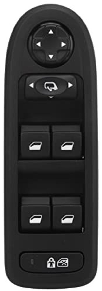 Dailygoods - Vervanging hoofdramen - elektrische raamschakelaar - snelle reactie - OEM-nummer 96631328XT - geschikt voor 308 I 508 - kwaliteitsonderdeel