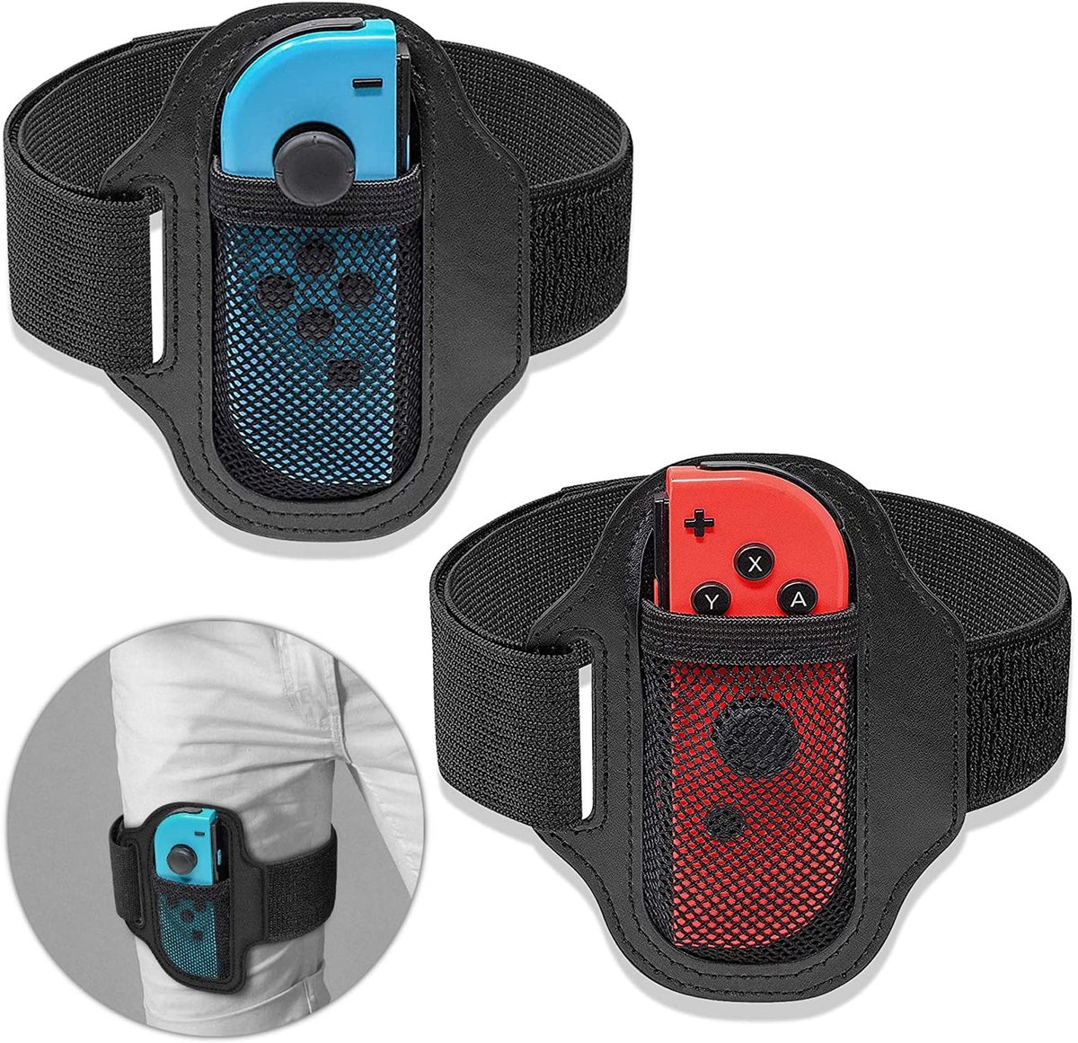 Dailygoods - Elastische Sportband - Verstelbare Beenbanden - Veilig en Comfortabel - 2 Stuks - Geschikt voor Schakelaar Avontuur - Sport Accessoire