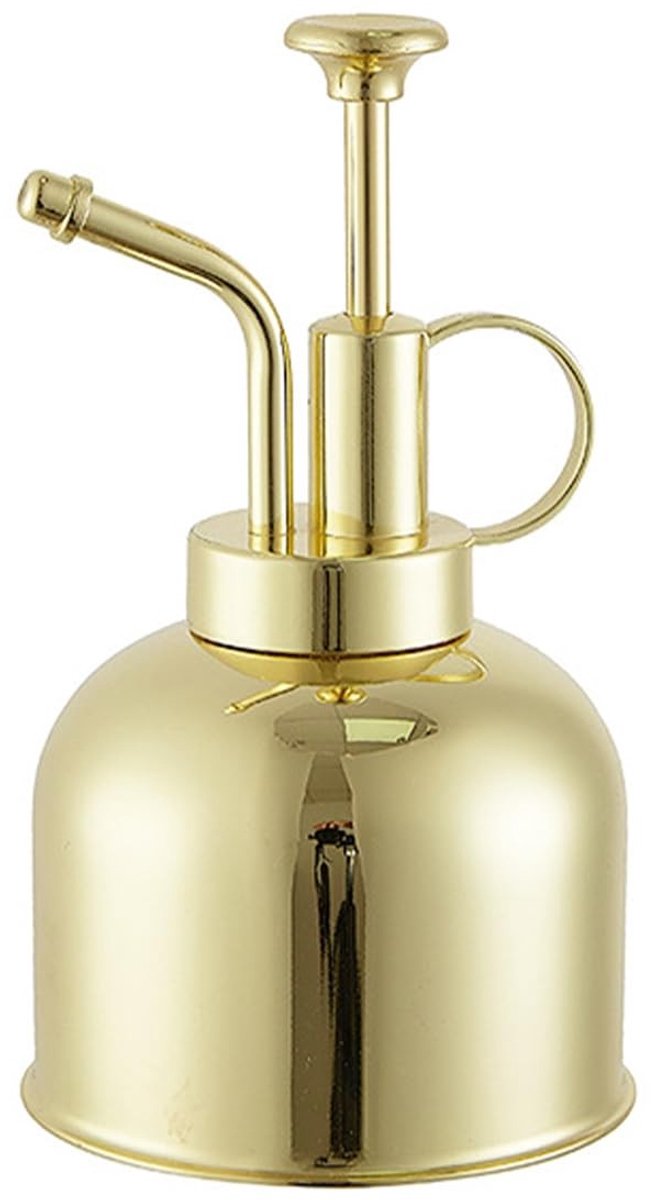 Dailygoods- Plantenspuit 300ml - Roestvrij Staal - Waterverstuiver - Plantensproeier - Binnen - Vintage Stijl - Schokbestendig - Plantenvernevelaar