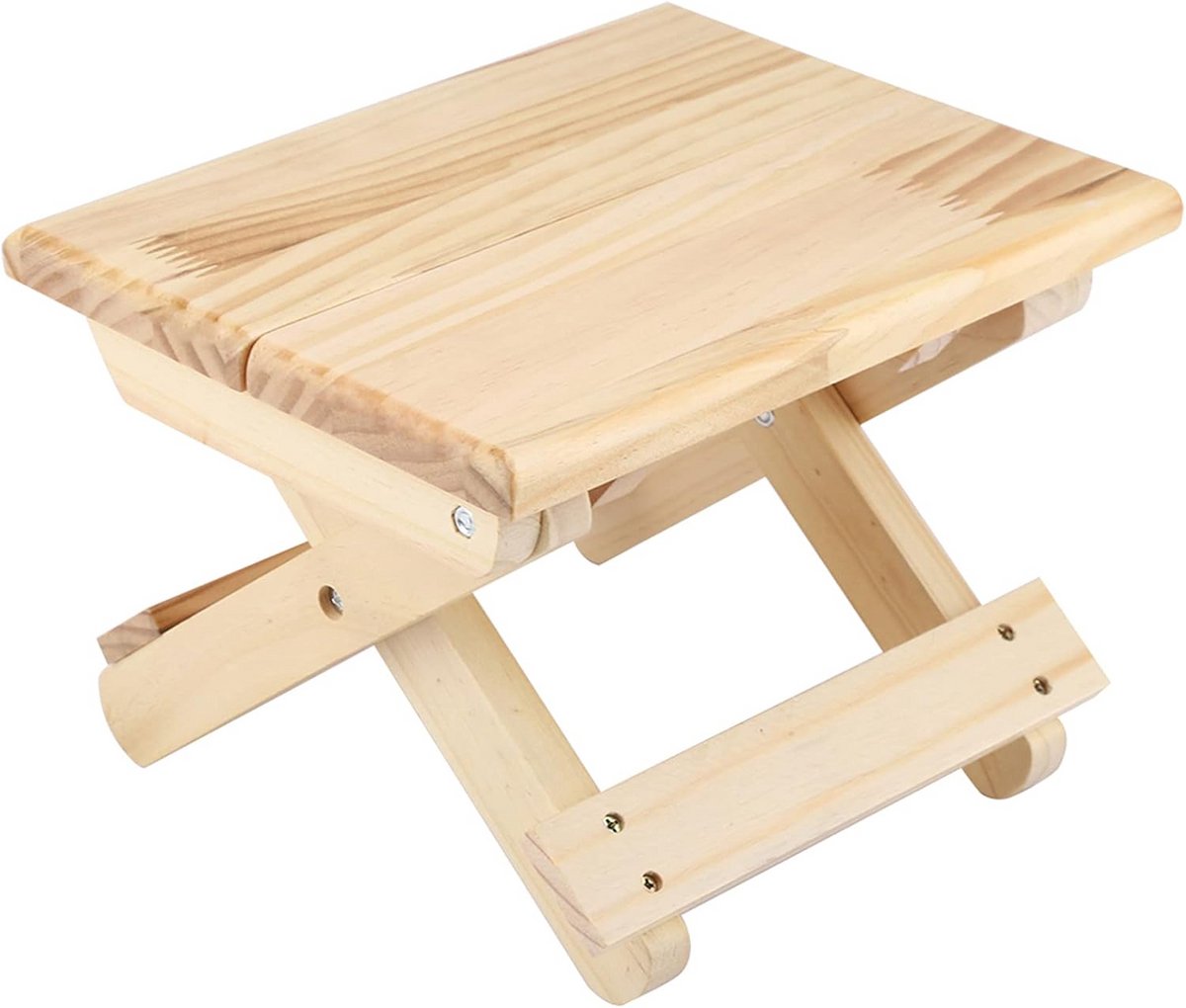 Houten Klapbank - Vouwbank Tafel - Buiten Zitten - Opvouwbaar Ontwerp - 19 x 24 x 178 cm - Houtkleur