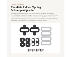 Dailygoods- Schoenplaatjes Duurzaam - Compatibel met Shimano PD-M520/M540/M324/M545/M424/M647/M959 - SPD/Schoenplaatjes - Chroom-molybdeenstaal - Roestvrij staal - Stevig en duurzaam - Fietsklemmen