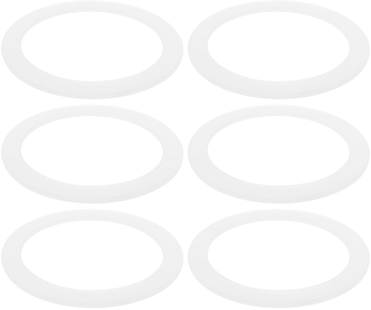 Dailygoods- Siliconen Pakking 6 Stuks - Compatibel met Bialetti/Imusa/BC 9 Kopjes - Food-Grade Siliconen - Buitendiameter 81,4 mm - Dikte 2,5 mm - Koffiezetapparaat Afdichting