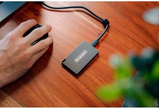 Externe SSD - Mini Opslag - Bestanden Overzetten - Robuuste Metalen Behuizing - 1TB - Zwart — afbeelding 3