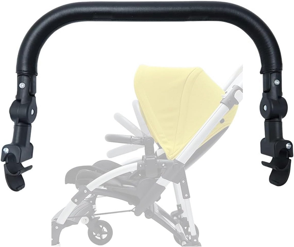 Kinderwagen Stuur - Bumper Bar - Veilige Rit - Zachte Bescherming - 50 x 34 x 6 cm - Zwart