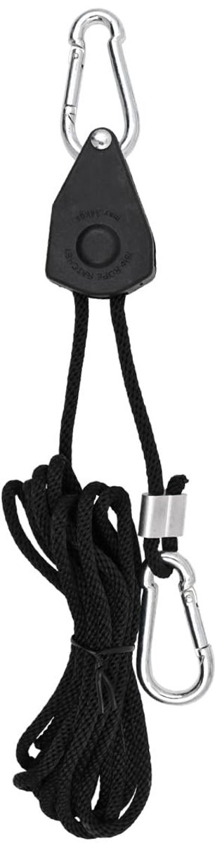 Dailygoods - 2 Stuks Heavy Duty Ratchet Hangers voor Verstelbare Touw Hangers