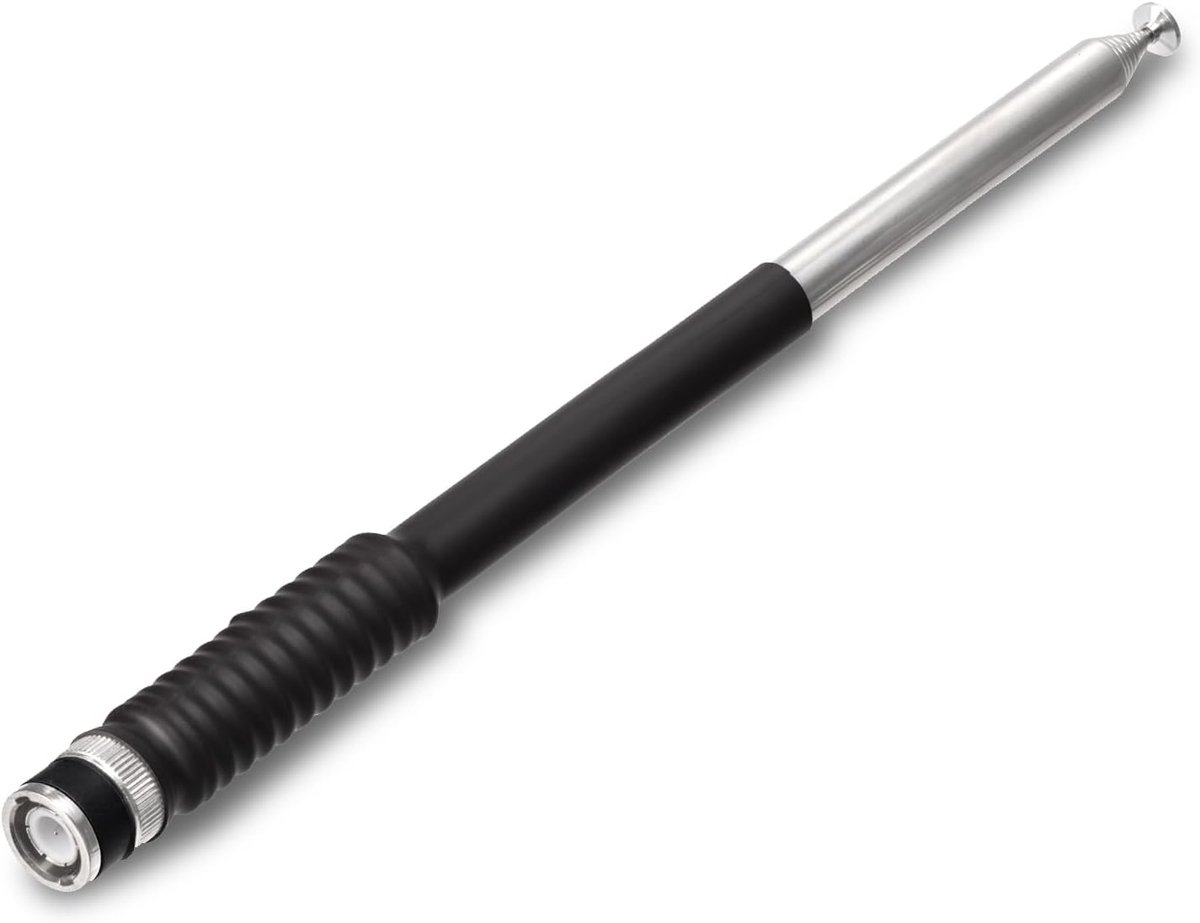 Handradio Antenne - Telescopische VHF - Draadloze Communicatie - Verstelbare Lengte - 10 Stuks - Zwart
