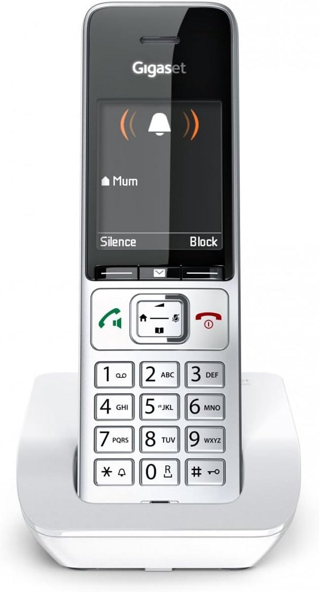 Draadloze Telefoon - Huistelefoon - Thuisbellen - Handsfree functie - 2.2 inch display - Zilverwit