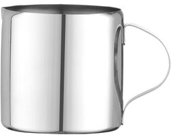 Melkkannetje RVS - Opschuimkan Roomkannetje - Koffiebereiding Thuis - Stevig Handvat Vaatwasmachinebestendig - 250ml - Zilverkleurig