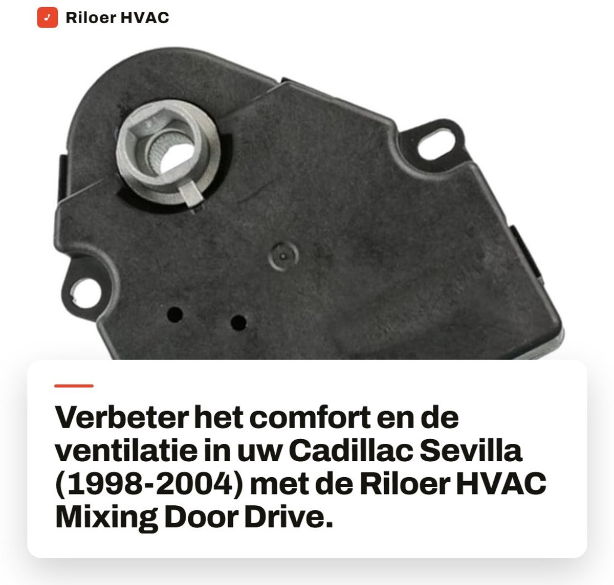 Dailygoods - HVAC Mixing Door Drive voor Cadillac Sevilla 1998-2004 - Betrouwbare Air Door Actuator