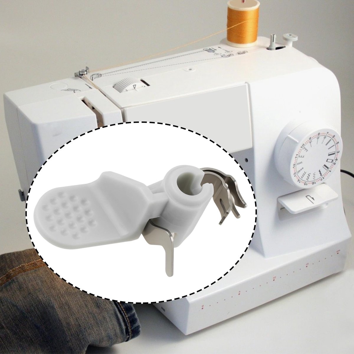 Dailygoods- Naaimachine Threader - Compatibel met Toyota SP/ECO/ERGO/Super Jeans/Oekaki50 - Snelle installatie - Gemakkelijk rijgen - Gemaakt van ABS-materialen - OEM 672350-DJE10 - Naaiaccessoire