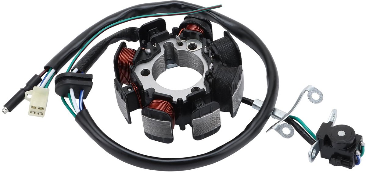 Dailygoods- Stator Vervangingsonderdeel - 8 Spoelen - 6 Draden - Compatibel met CRF230 - OEM 31120-KPS-902 - Hoogwaardige Kwaliteit - Motorfiets Magneto
