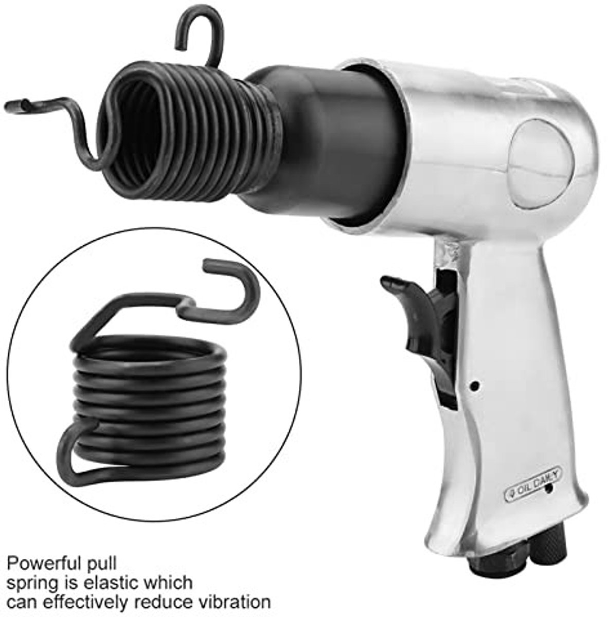 Dailygoods - Pneumatische Hammer - Industrieel Lucht Gereedschap - 150mm - Schoonmaken en Lassen - Krachtig en Duurzaam - Geschikt voor Professioneel...