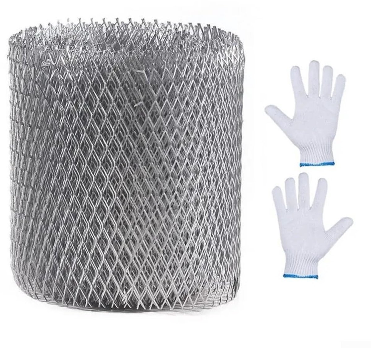 Dailygoods- Gootbescherming Aluminium - Anti-blad Netafdekking - Goot Filterbescherming - 12,7 cm x 6 m - Roestbestendig - Effectieve Bladbescherming - Dakgootfilter