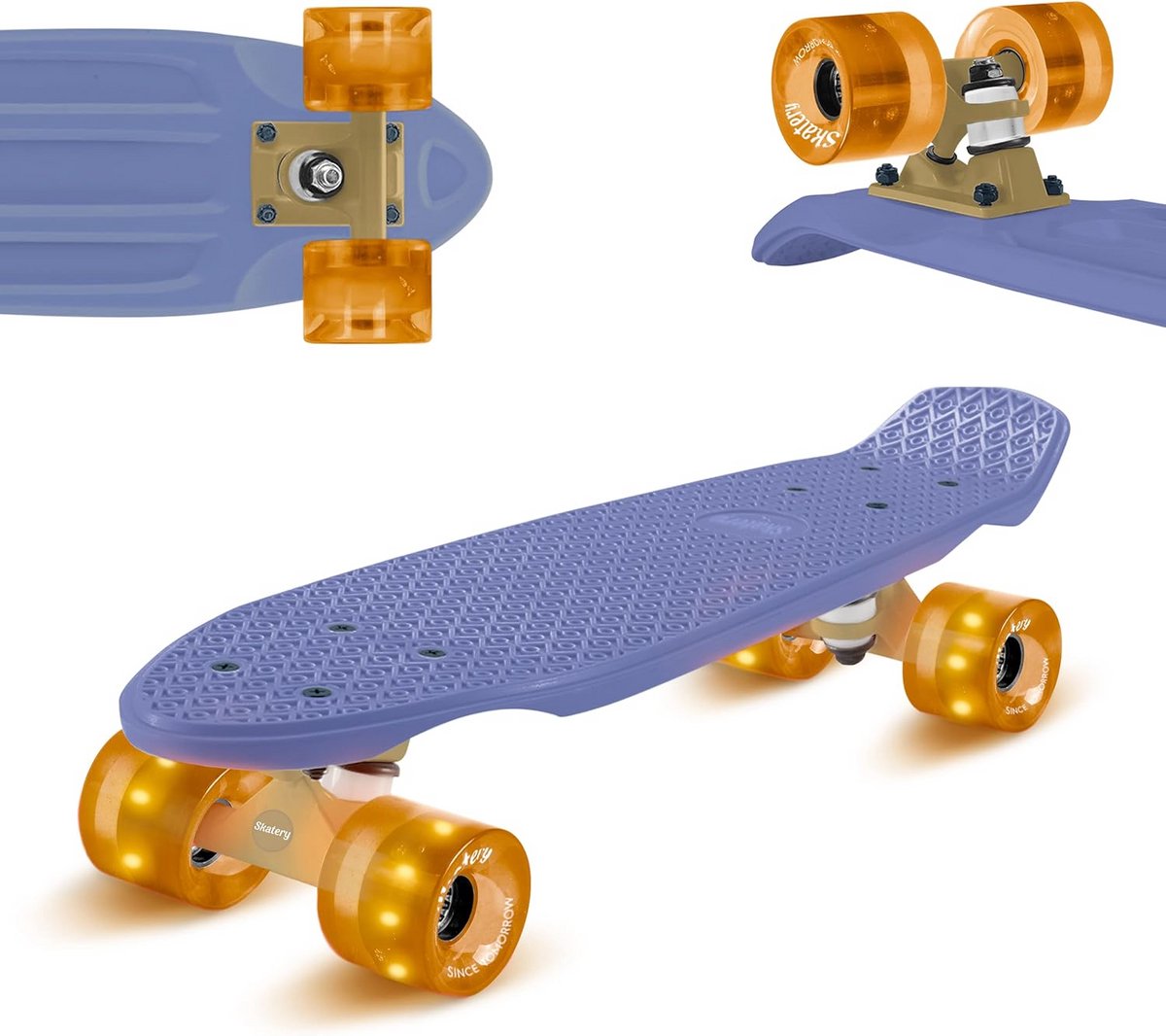 Mini Cruiser Skateboard Compact Board Stadsvervoer Flexibel & Stevig Deck 55 cm