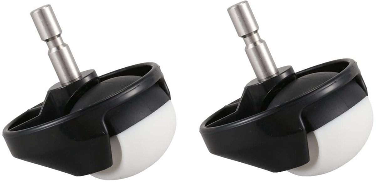 Dailygoods- Voorwiel Stille Rubberen Loopring - Voorwielsteun - Robot Stofzuiger Onderdelen - Vervangingswiel - Universeel - 2 Stuks - Robotwiel