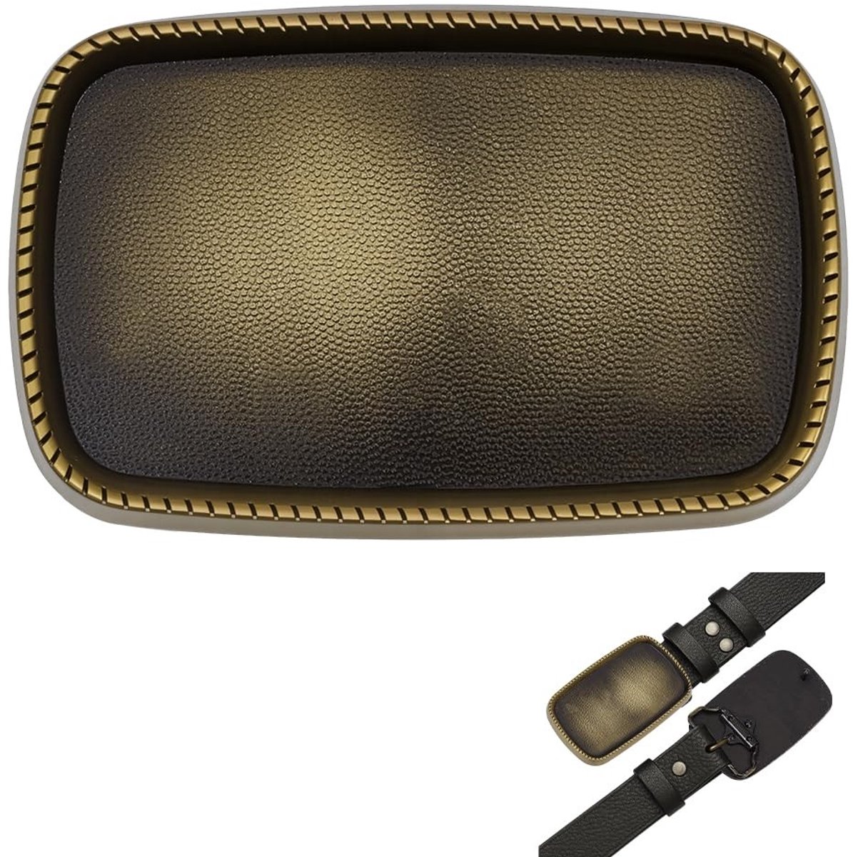 Dailygoods- Riemgesp Gouden Legering - Vervangende Riemgesp - Hoogwaardig Materiaal - Stevig en Duurzaam - Afmetingen 52,5 x 82,5 mm - Interne Gespstructuur - Gesp