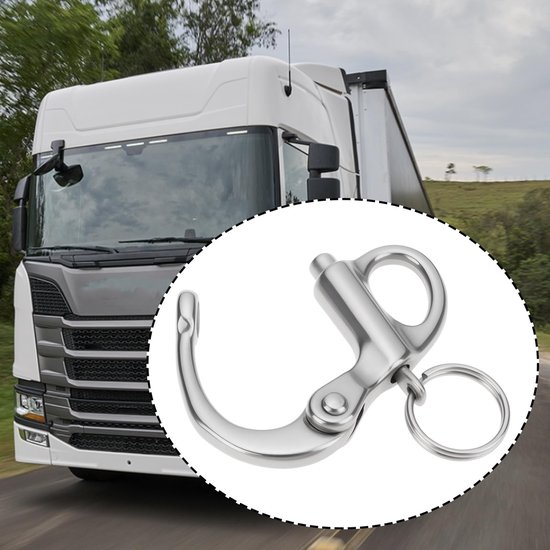 Cosensi- Snap Sluiting 100 kg - Vaste Sluiting - Roestvrij Staal 316 - Duurzaam - Corrosiebestendig - Voor Schepen/Vrachtwagens - Haaksluiting van Cosensi — afbeelding 2