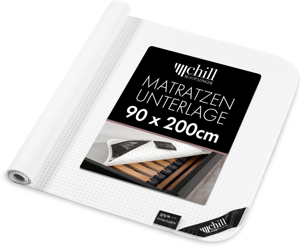 Dailygoods- Matrasonderlegger 90x200 cm - Antislip - Matrasbeschermer - Lattenbodem - Vega