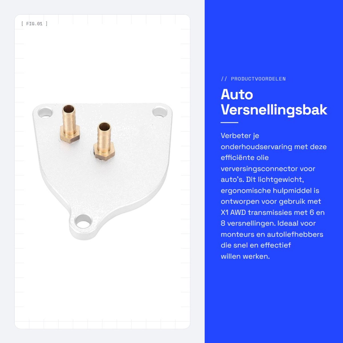 Dailygoods- Olieverversingsconnector Lichtgewicht Ergonomisch Ontwerp - Adapter voor X1 AWD 6/8 Versnellingen - CVT-tool - Onderhoudshulpmiddel - Essentieel voor Monteurs - Transmissie-adapter