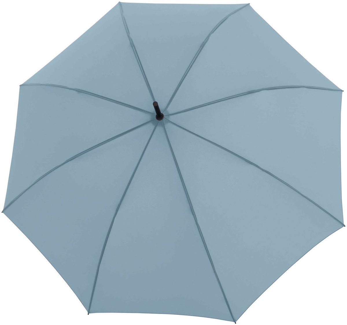 Knirps paraplu Timber Stick Automatic Cloud blauwgrijs
