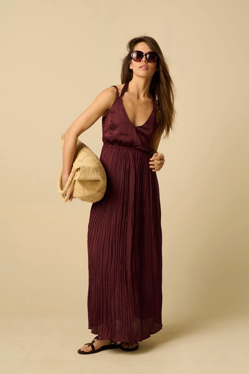 Sissy-Boy - Donkerpaarse maxi jurk