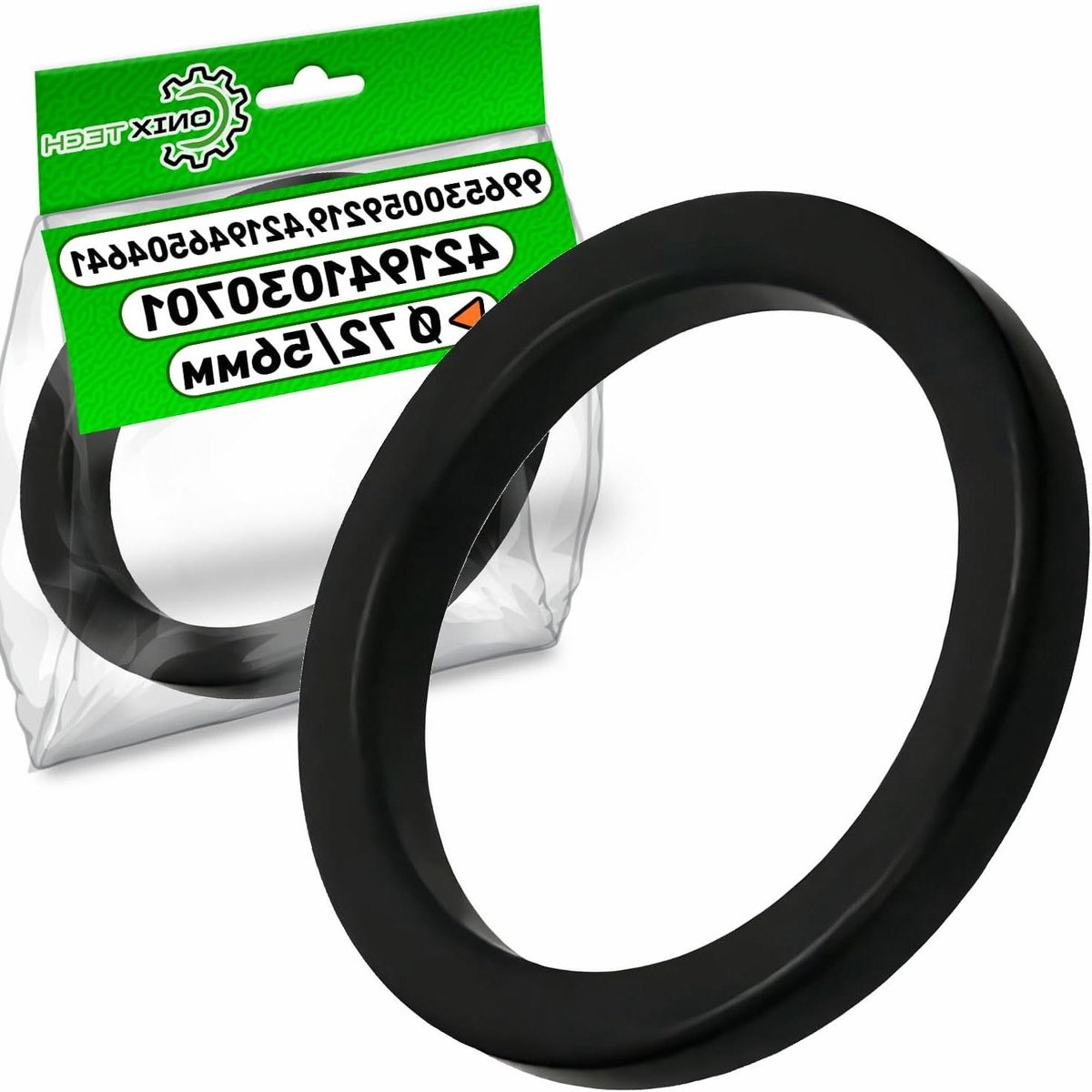 Rubberen Afdichtingen - Machine Onderdelen - Koffiezetapparaat Onderhoud - Originele Code - 72 x 56 x 8.5 mm - Zwart