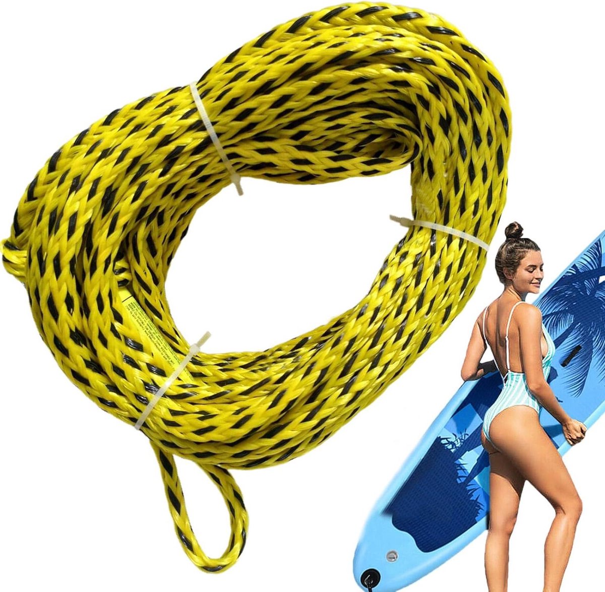 Wakeboard Touw - Watersport Touw - Watersport Activiteiten - UV-bestendig - 18 meter - Hoog Zichtbaar