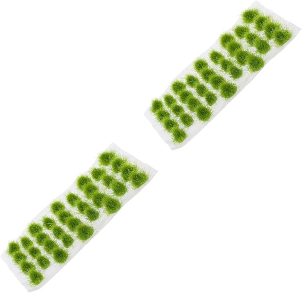 Statisch Gras Clusters - Miniatuur Gras Model Gras - Landschap Creëren - Realistisch Uiterlijk - 64 Stuks - Groen