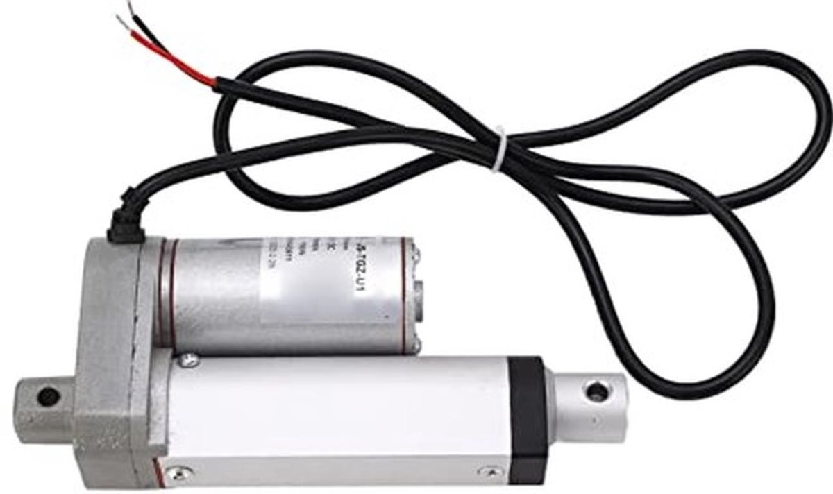 Elektrische Lineaire Actuator - 50 Mm Slag - 750N - IP65 - 12VDC - Witte Aluminium