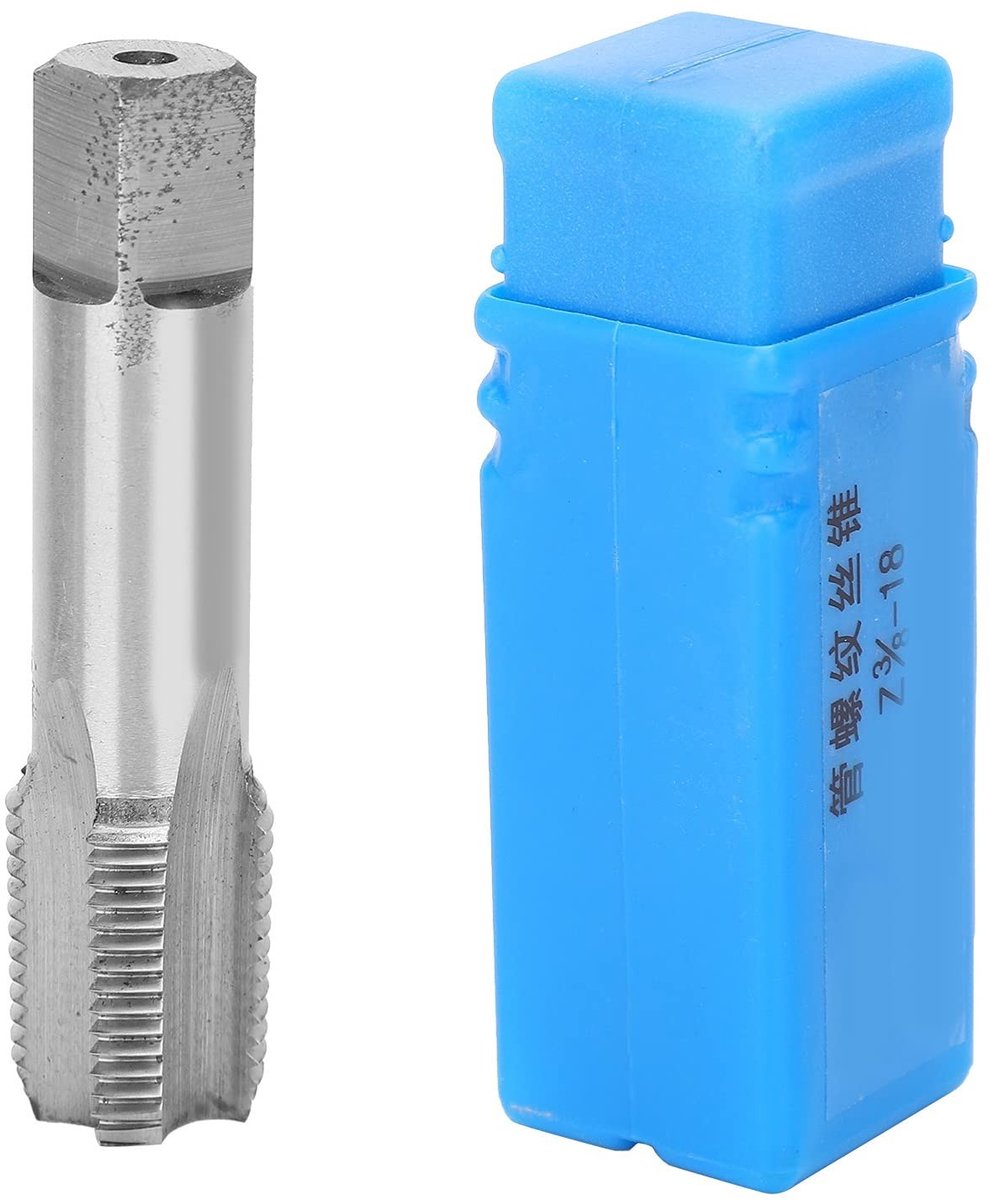 aladdien - HSS Tap - 18 Tanden voor Staal en Gietijzer - Amerikaanse Standaard - Voor Precisiewerk - Geschikt voor Diverse Boren - 3/8 inch