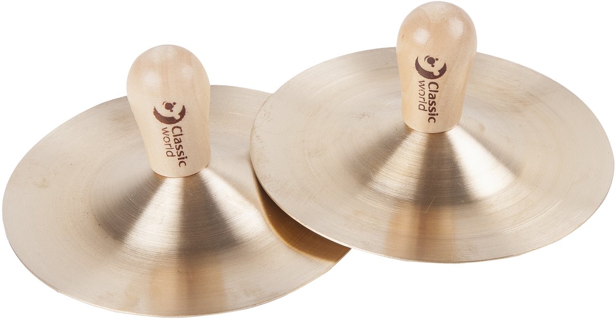 Classic World Edu muziekinstrumentbekkens (9 cm) voor kinderen 2 stuks. - UNI